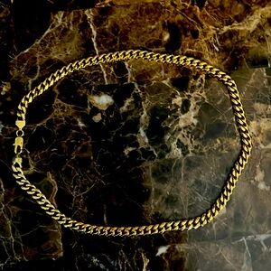 14 carat gold over silver chain 24 inches long